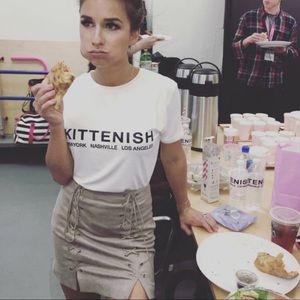 ISO*** kittenish suede mini skirt - size Xs or S